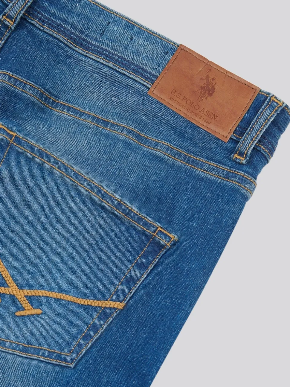 U.S. Polo Assn. Blue Mens Classic Fit Jeans