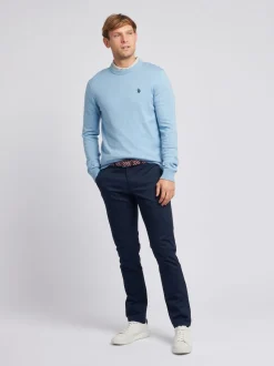 U.S. Polo Assn. Blue Mens Classic Chinos Trousers