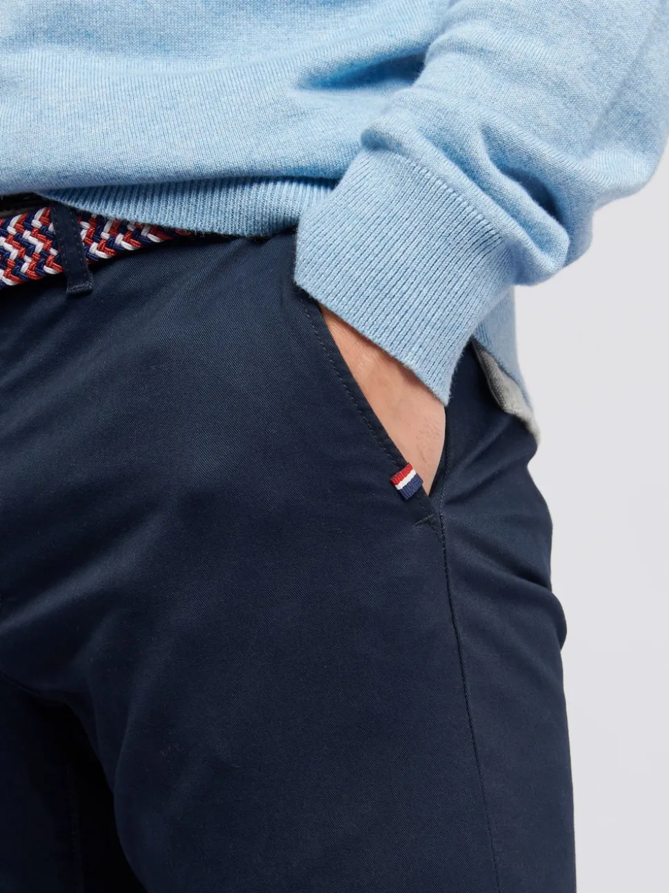 U.S. Polo Assn. Blue Mens Classic Chinos Trousers