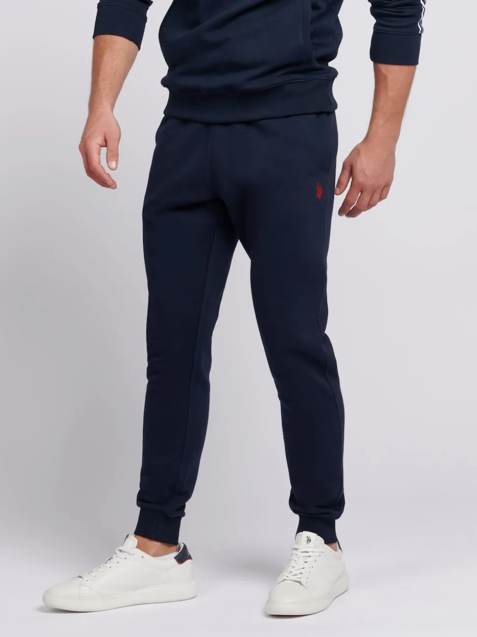 U.S. Polo Assn. Blue Mens Classic Fit Double Horsemen Joggers