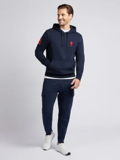 U.S. Polo Assn. Blue Mens Double Horsemen Cargo Sweat Joggers