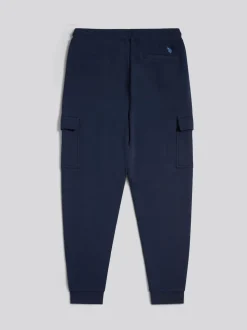 U.S. Polo Assn. Blue Mens Double Horsemen Cargo Sweat Joggers