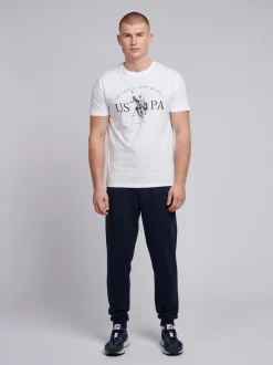 U.S. Polo Assn. Blue Mens Double Horsemen Loopback Joggers