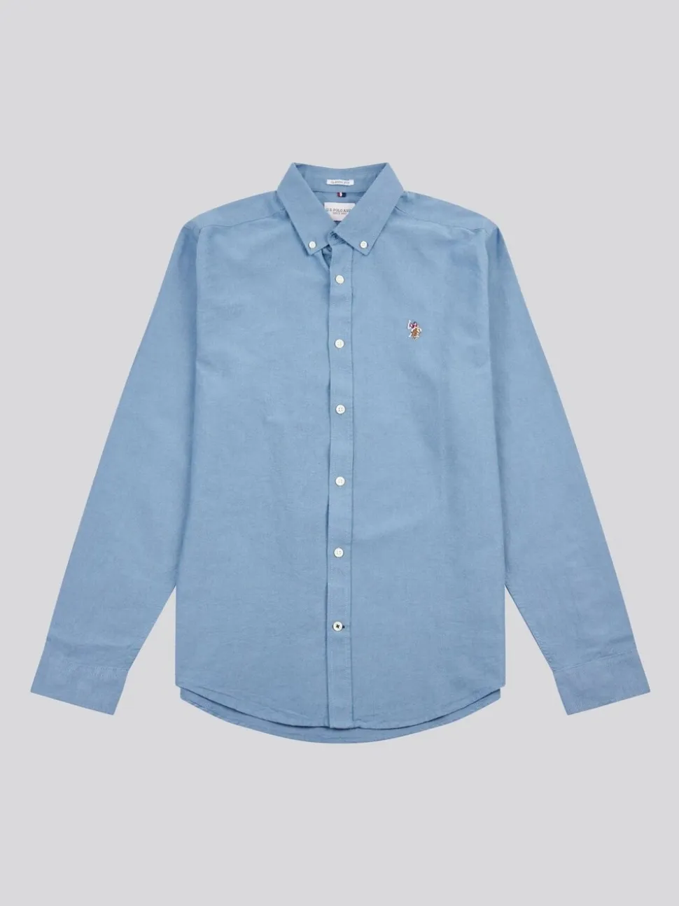 U.S. Polo Assn. Blue Mens Peached Oxford Shirt
