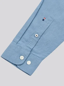 U.S. Polo Assn. Blue Mens Peached Oxford Shirt