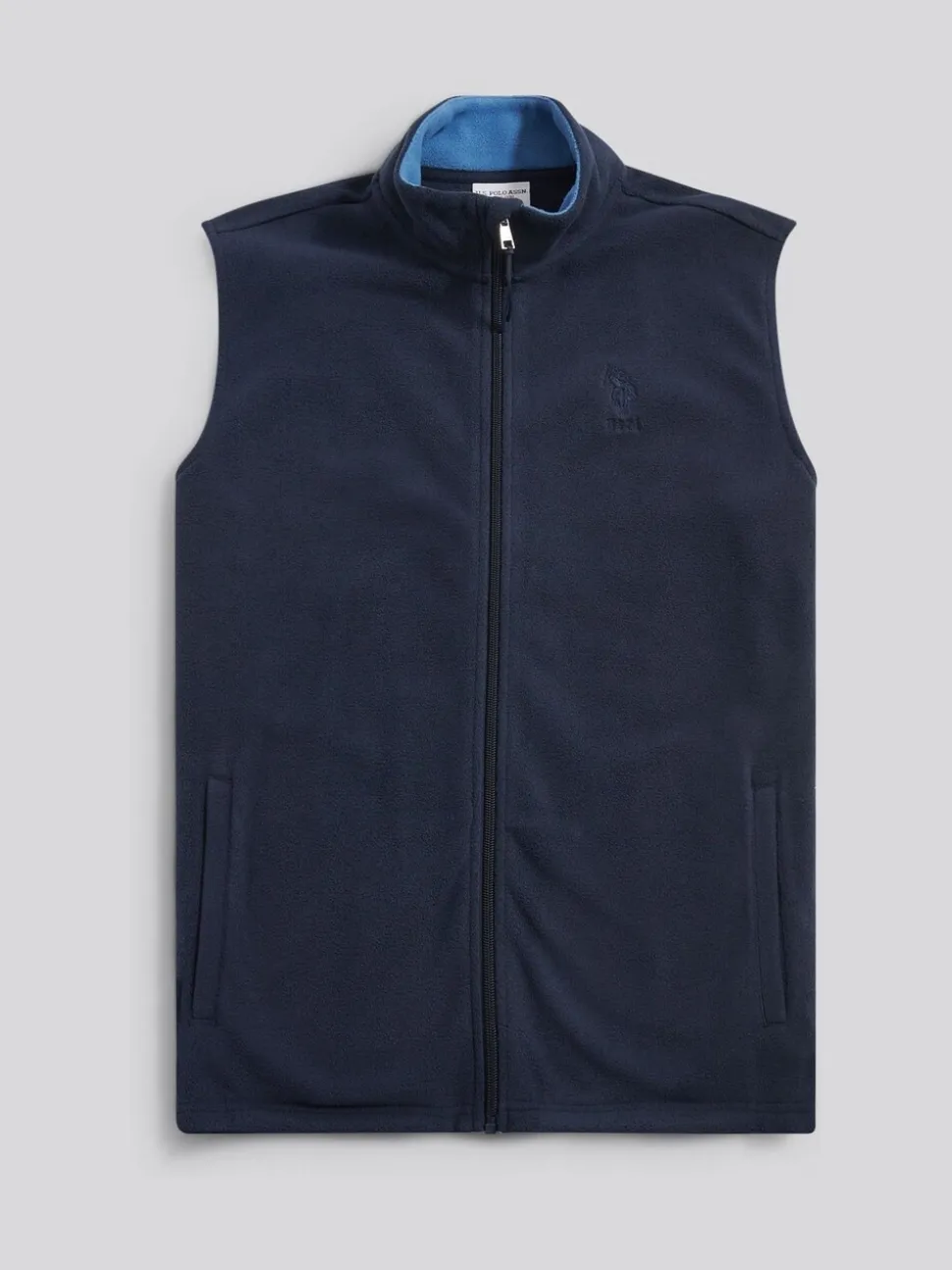 U.S. Polo Assn Blue Micro Fleece Gilet
