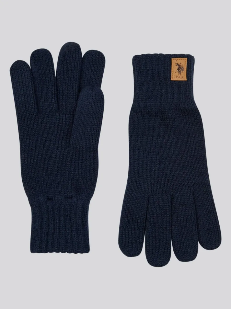 U.S. Polo Assn. Blue Winter Classic Knit Gloves