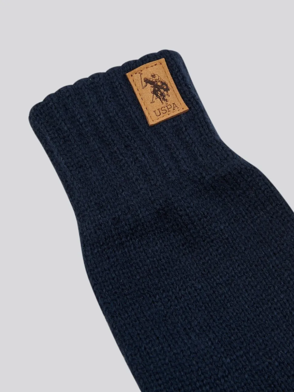 U.S. Polo Assn. Blue Winter Classic Knit Gloves