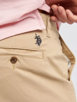 U.S. Polo Assn. Brown Classic Mens Chino Shorts