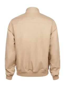 U.S. Polo Assn. Brown Mens 100% Cotton Twill Harrington Jacket
