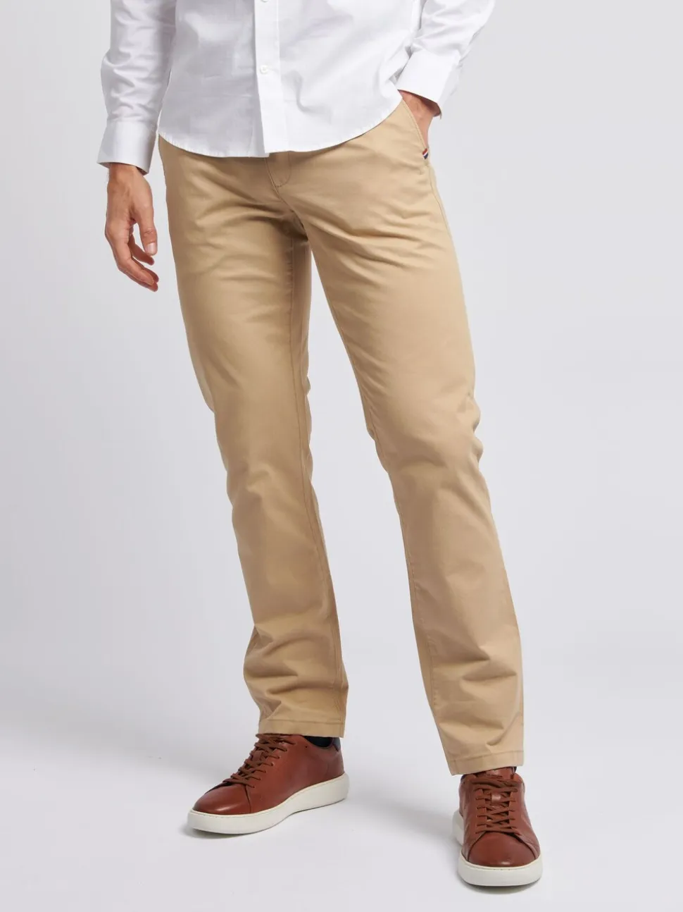U.S. Polo Assn. Brown Mens Classic Chinos Trousers