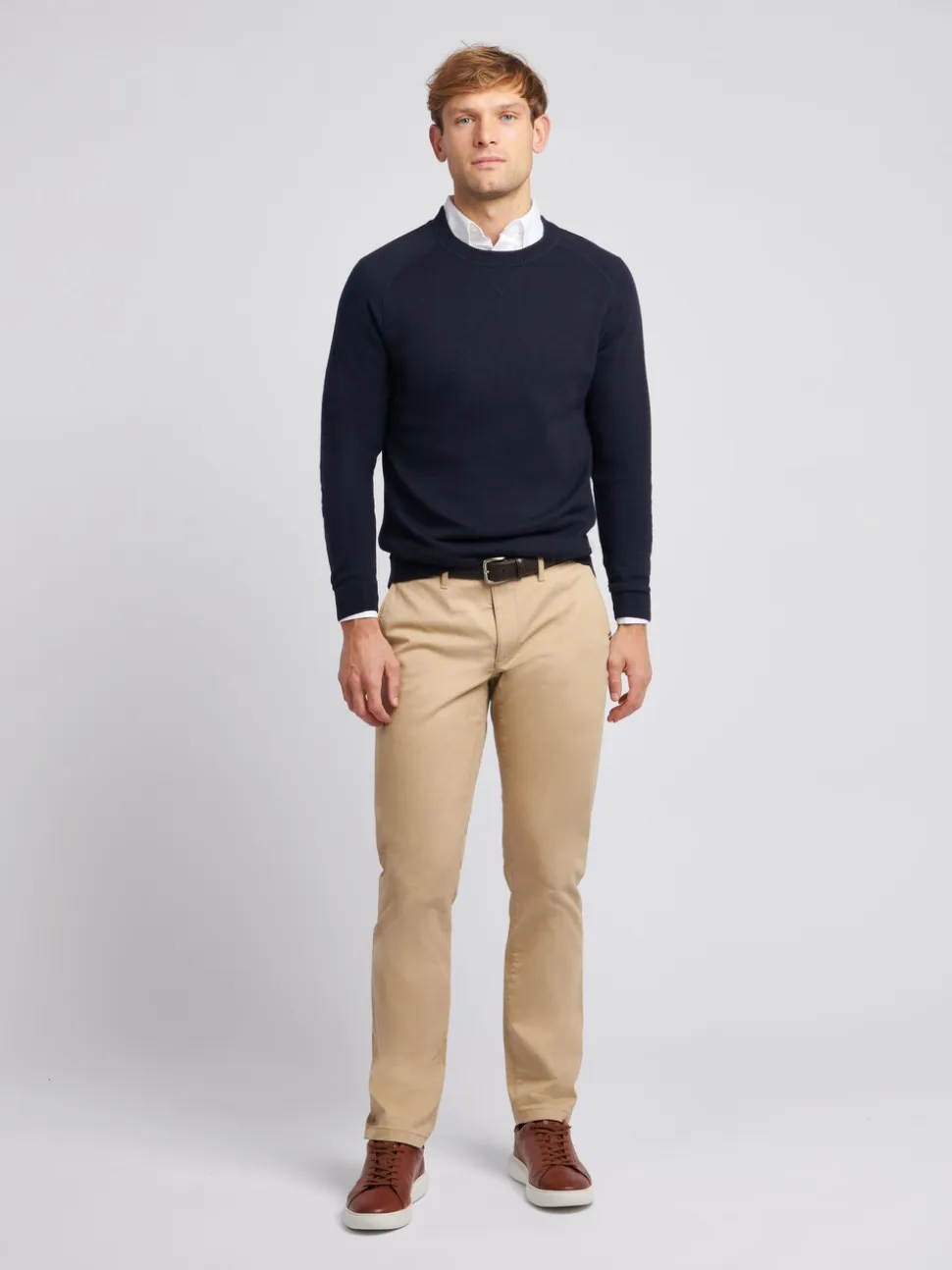 U.S. Polo Assn. Brown Mens Classic Chinos Trousers