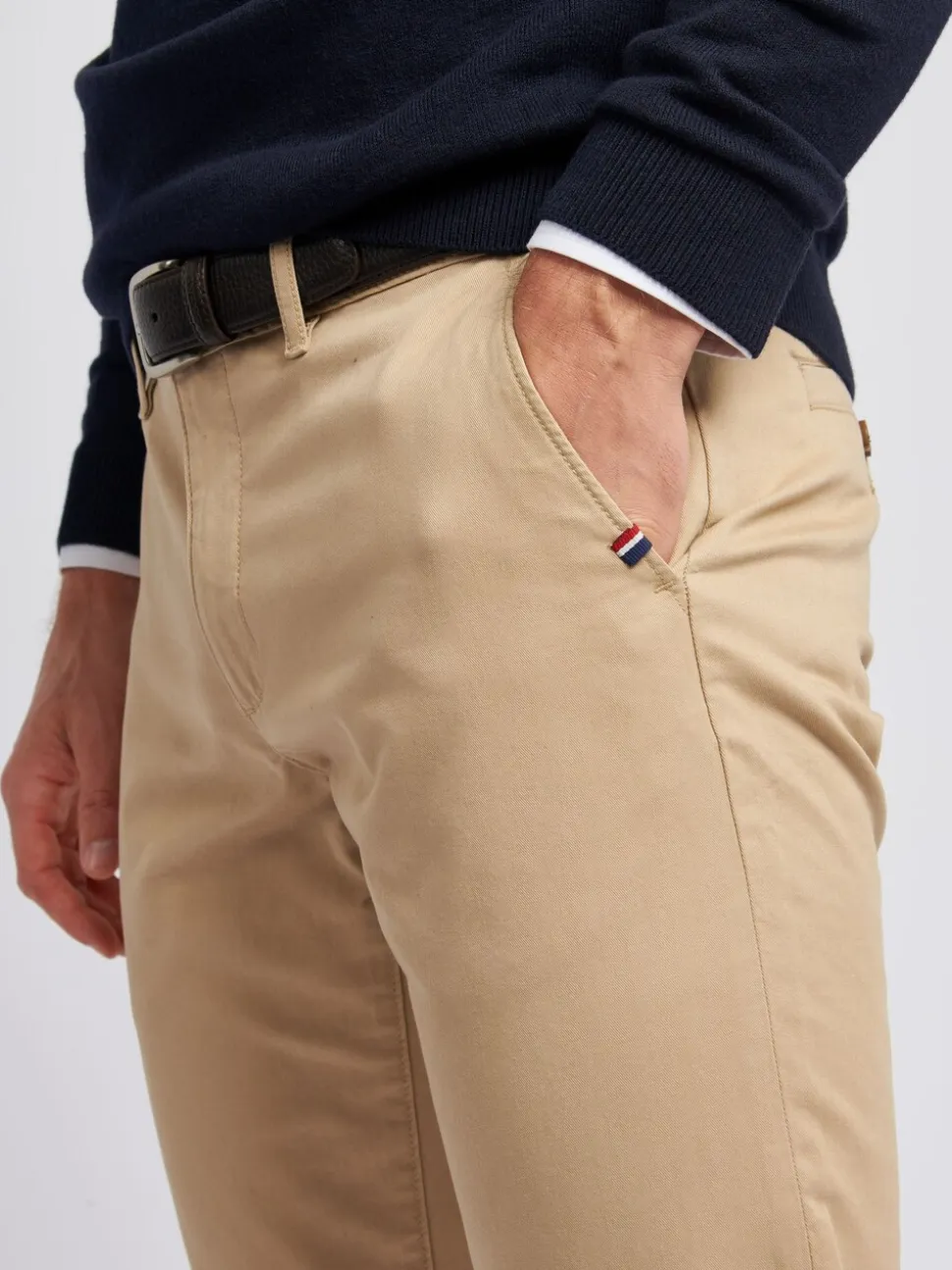 U.S. Polo Assn. Brown Mens Classic Chinos Trousers