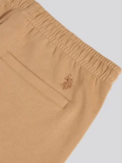 U.S. Polo Assn. Brown Mens Comfort Drawstring Smart Joggers