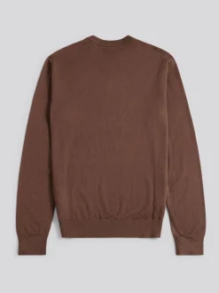 U.S. Polo Assn. Brown Mens Cotton Crew Neck Jumper