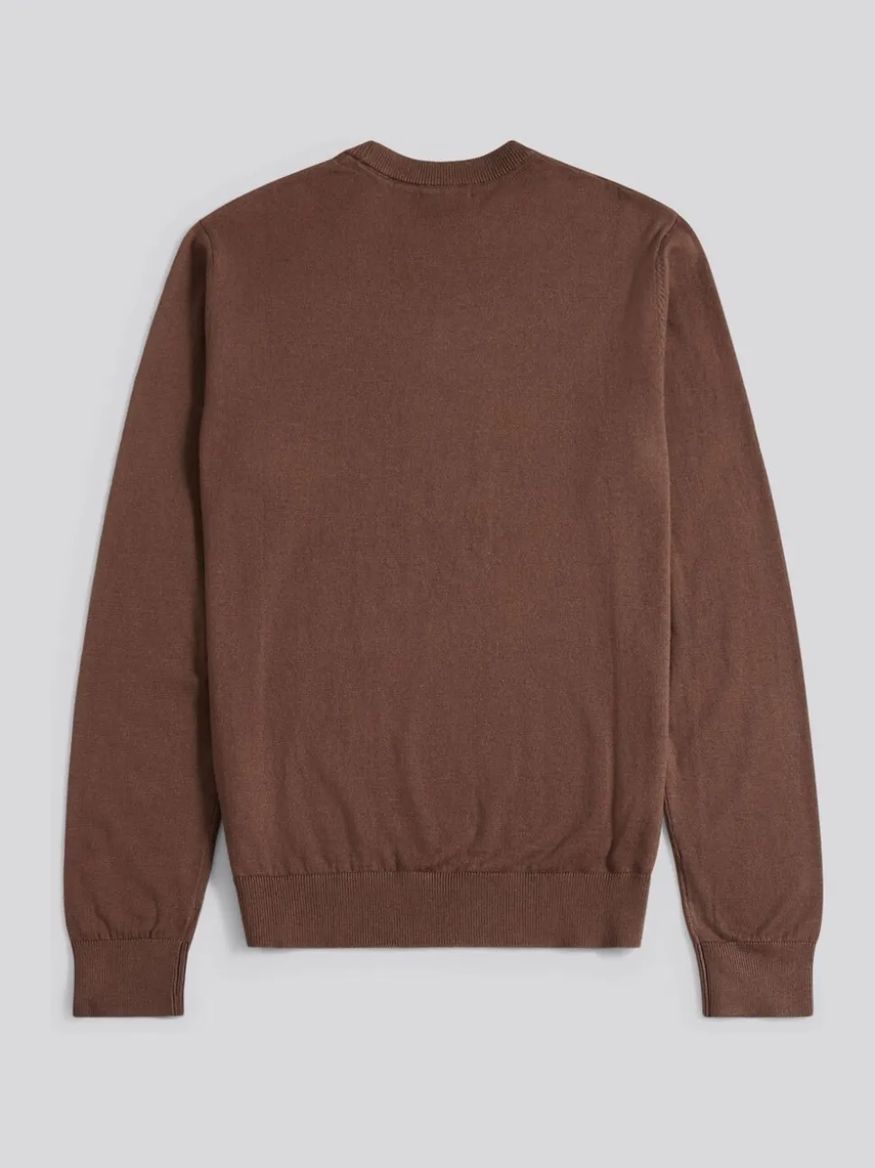 U.S. Polo Assn. Brown Mens Cotton Crew Neck Jumper