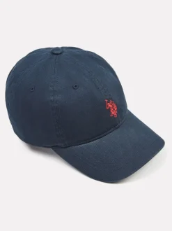 U.S. Polo Assn. Dark Blue Mens Washed Casual 100% Cotton Cap