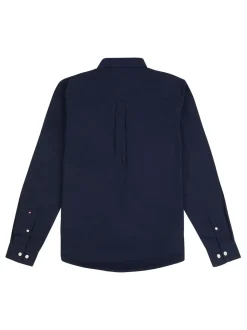 U.S. Polo Assn. Dark Blue Stretch Cotton Mens Poplin Shirt