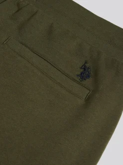 U.S. Polo Assn. Green Mens Double Horsemen Cargo Sweat Joggers