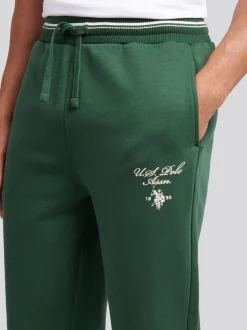 U.S. Polo Assn. Green Mens Tipped Sweat Joggers
