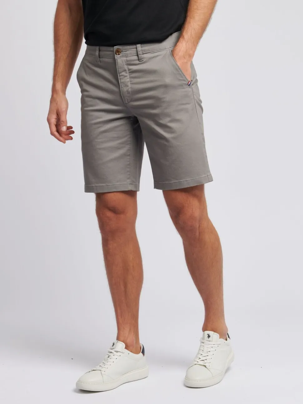 U.S. Polo Assn. Grey Classic Mens Chino Shorts