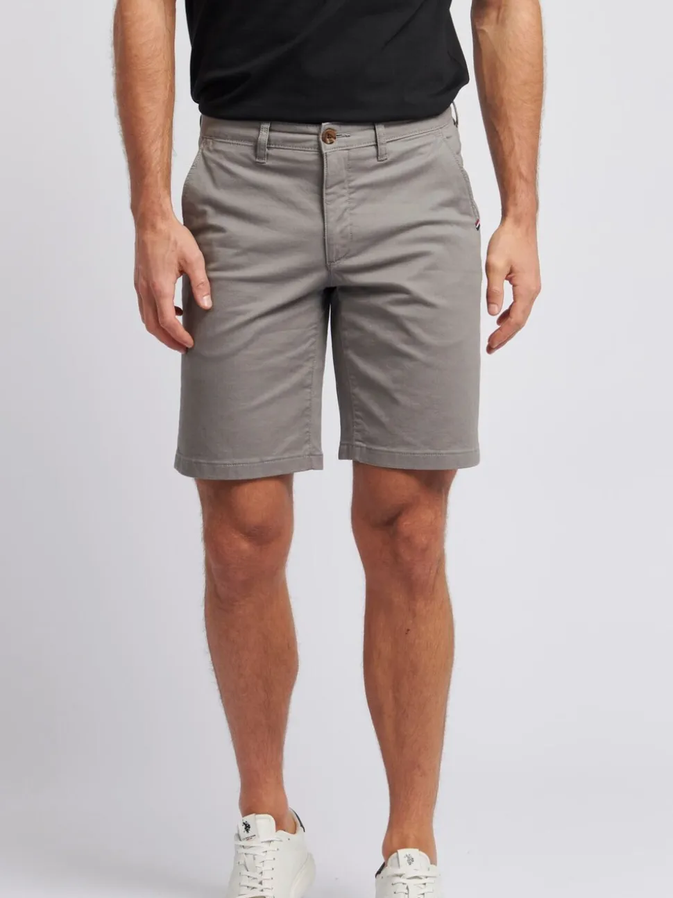U.S. Polo Assn. Grey Classic Mens Chino Shorts
