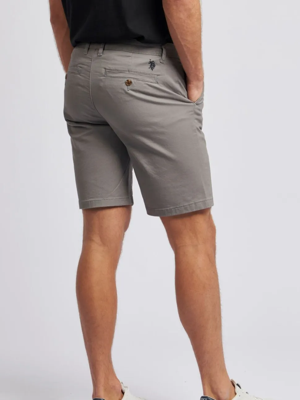 U.S. Polo Assn. Grey Classic Mens Chino Shorts