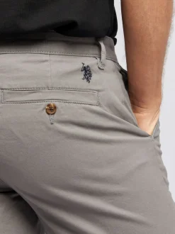 U.S. Polo Assn. Grey Classic Mens Chino Shorts