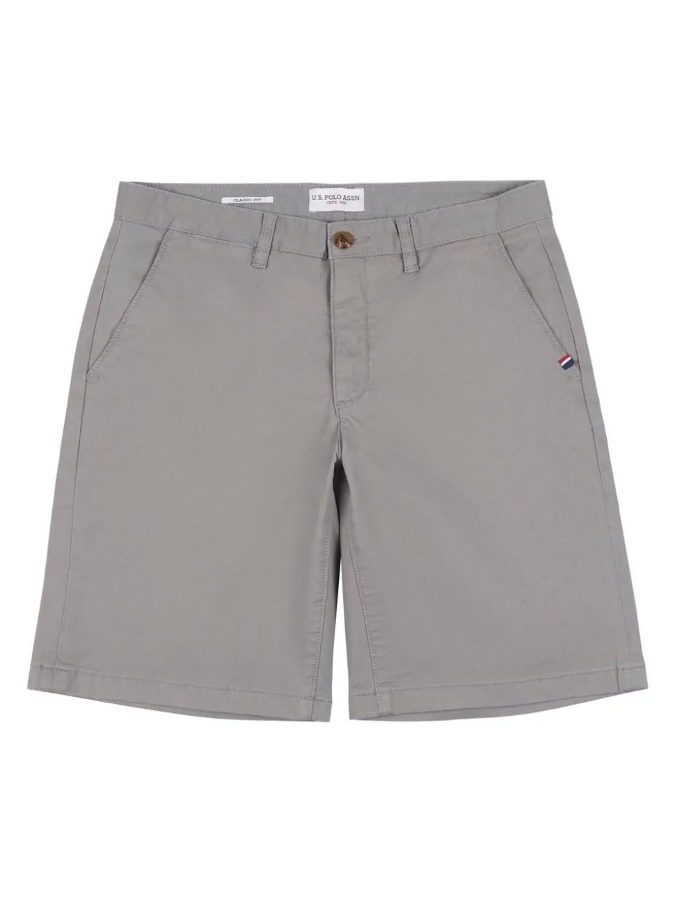 U.S. Polo Assn. Grey Classic Mens Chino Shorts