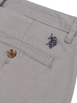 U.S. Polo Assn. Grey Classic Mens Chino Shorts