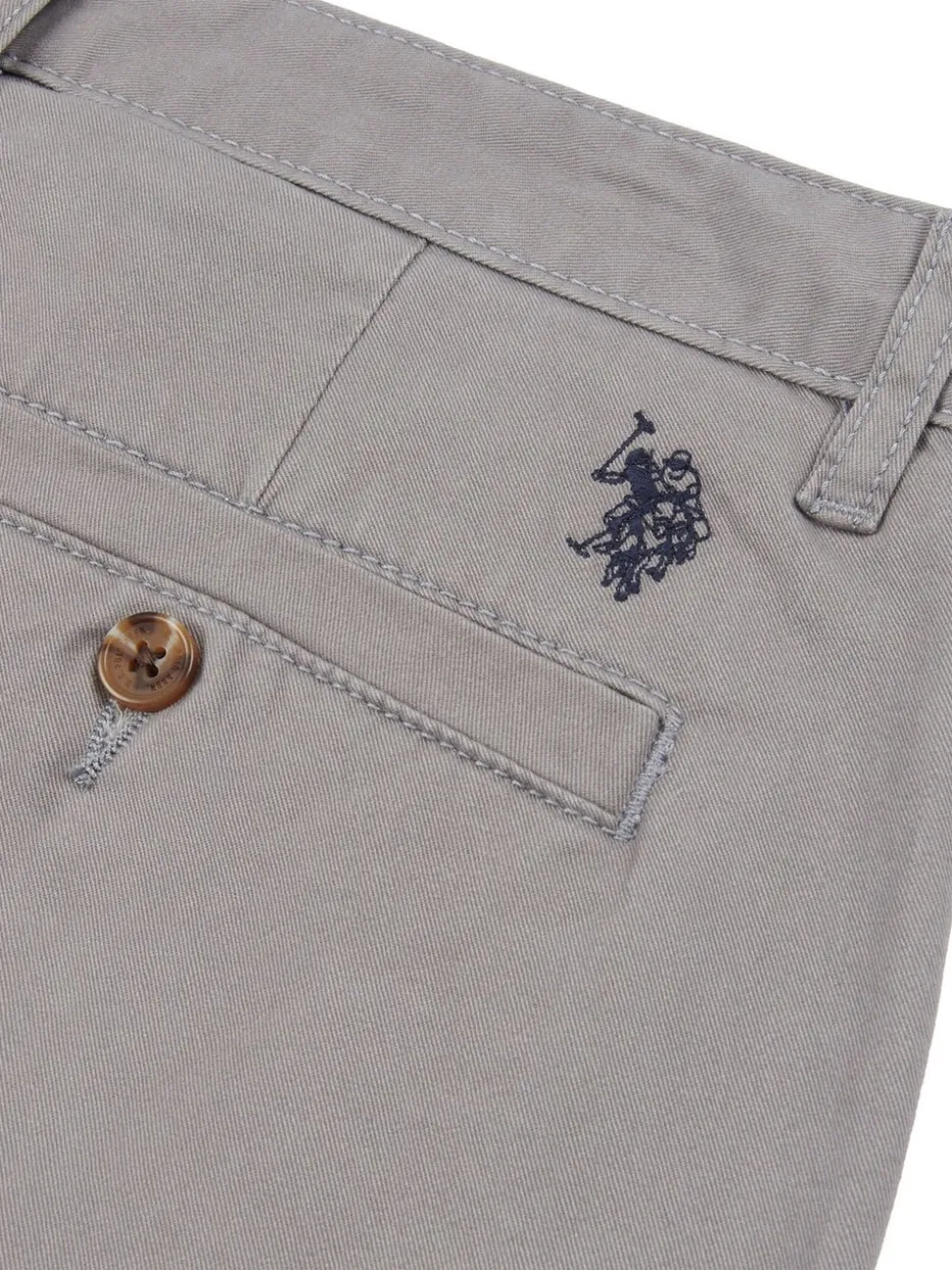 U.S. Polo Assn. Grey Classic Mens Chino Shorts