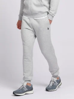 U.S. Polo Assn. Grey Mens Classic Fit Double Horsemen Joggers