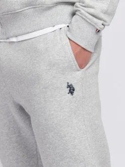 U.S. Polo Assn. Grey Mens Classic Fit Double Horsemen Joggers