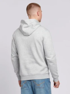 U.S. Polo Assn. Grey Mens Classic Fit 100% Cotton Double Horsemen Hoodie