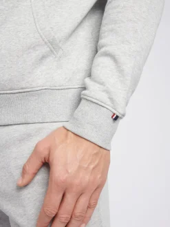 U.S. Polo Assn. Grey Mens Classic Fit 100% Cotton Player 3 Zip-Up Hoodie