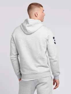 U.S. Polo Assn. Grey Mens Classic Fit Player 3 100% Cotton Hoodie