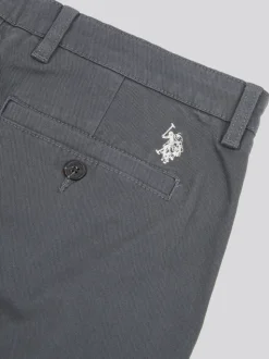 U.S. Polo Assn. Grey Mens Classic Chinos Shorts