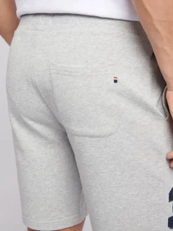 U.S. Polo Assn. Grey Mens Classic Fit 100% Cotton Player 3 Sweat Shorts