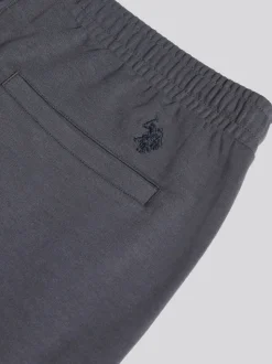 U.S. Polo Assn. Grey Mens Comfort Drawstring Smart Joggers