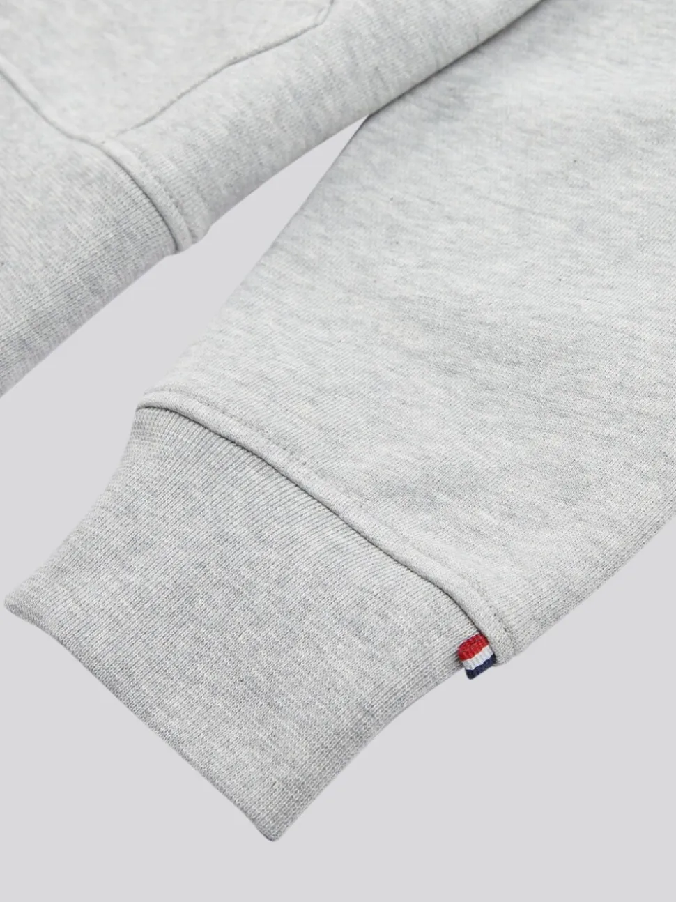 U.S. Polo Assn. Grey Mens Double Horsemen Loopback Zip Hoodie
