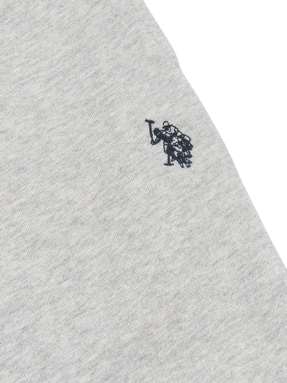 U.S. Polo Assn Grey Mens Double Horsemen Sweat 100% Cotton Shorts