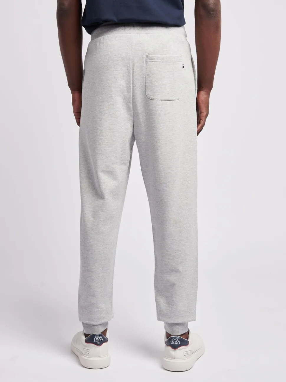 U.S. Polo Assn. Grey Mens Double Horsemen Loopback Joggers