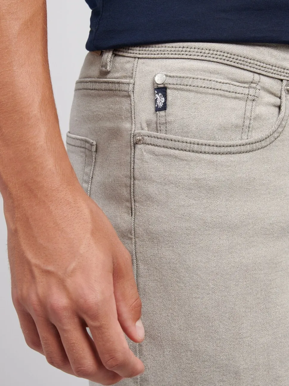 U.S. Polo Assn. Grey Straight Fit Jeans