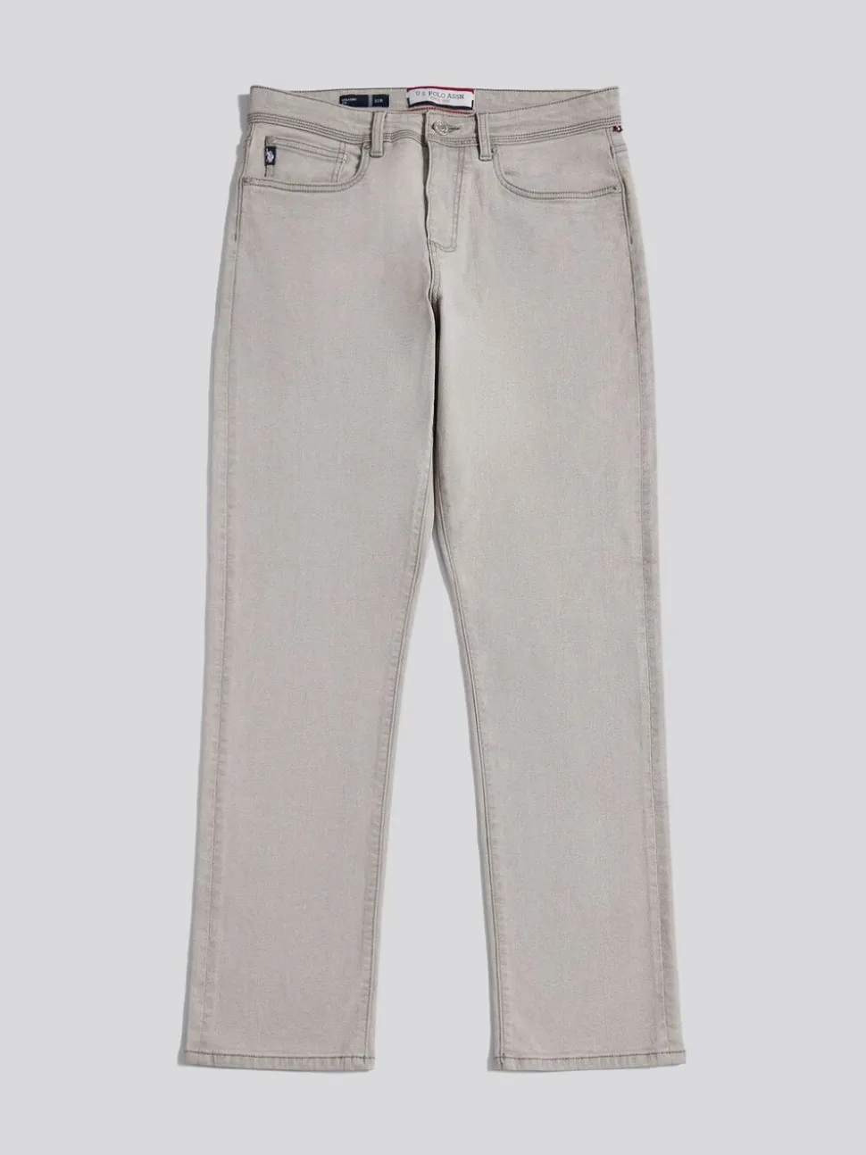 U.S. Polo Assn. Grey Straight Fit Jeans