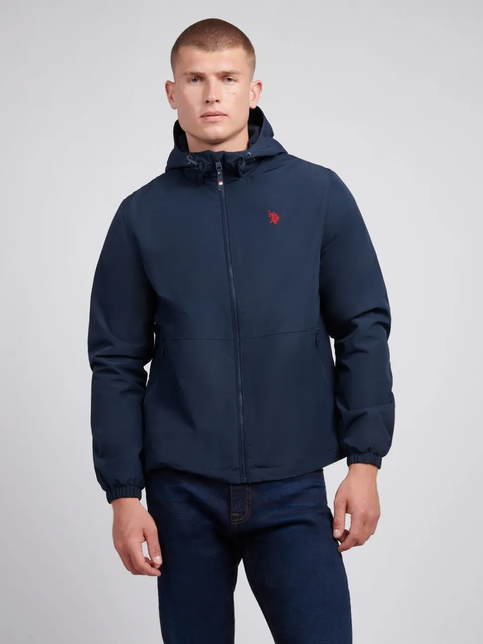 U.S. Polo Assn. Mens Fleece Lined Windbreaker