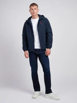 U.S. Polo Assn. Mens Fleece Lined Windbreaker
