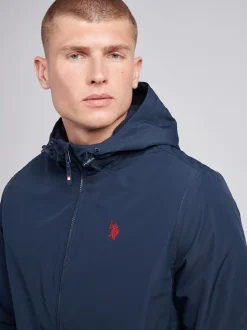U.S. Polo Assn. Mens Fleece Lined Windbreaker