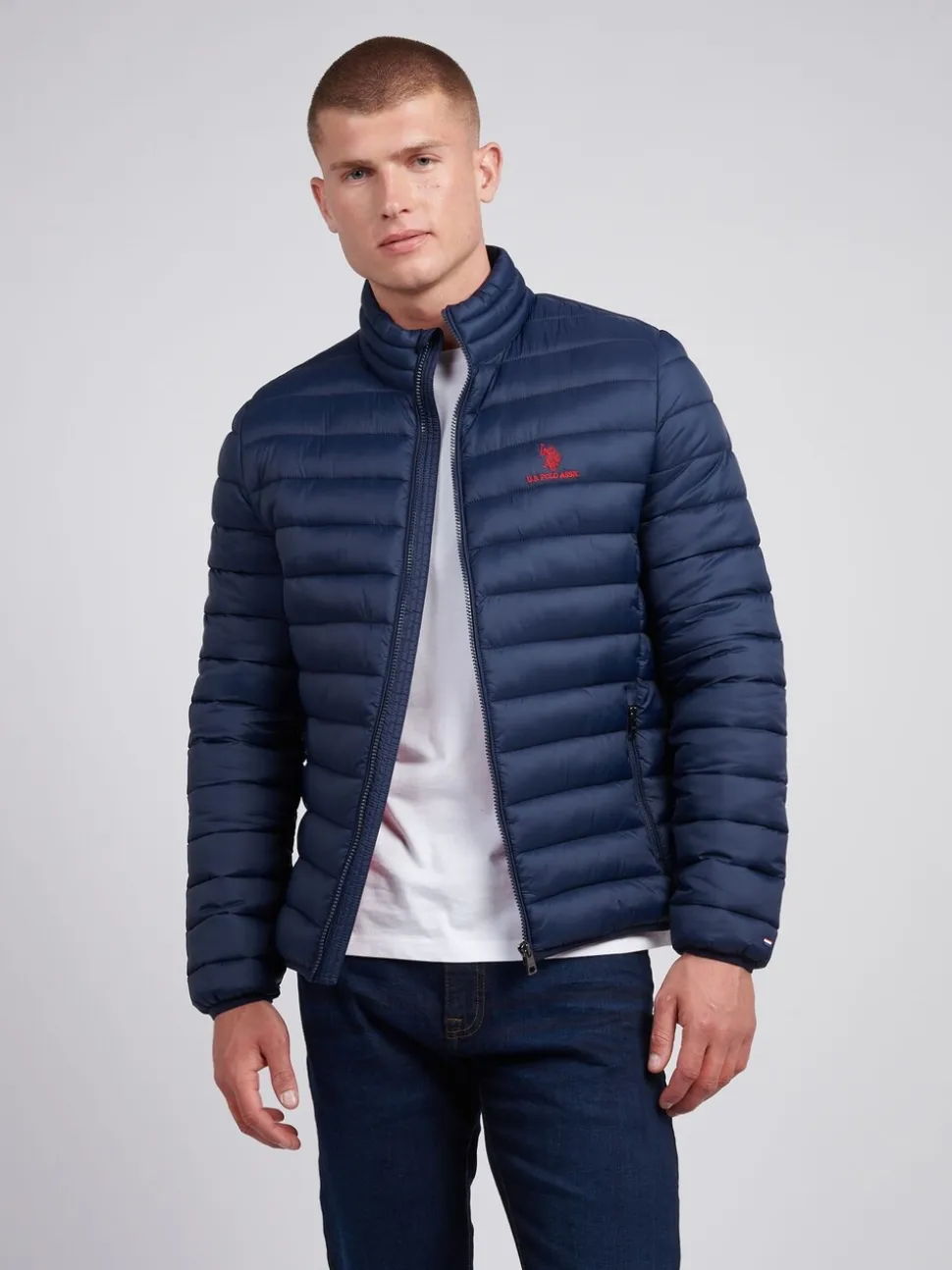U.S. Polo Assn. Mens Lightweight Bound Quilted Jacket