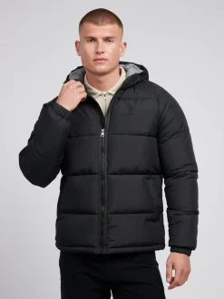 U.S. Polo Assn. Mens Ripstop Hooded Puffer Jacket