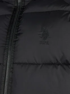 U.S. Polo Assn. Mens Ripstop Hooded Puffer Jacket